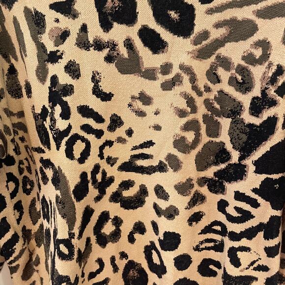 Rachel Roy Crew Neck Rikki Leopard Print Sweater Sz S - Picture 3 of 7